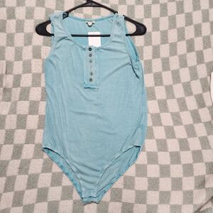 POL Light Blue Sleeveless Bodysuit